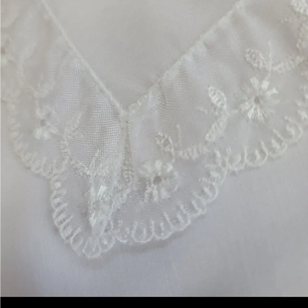 French country vintage school button up cottagecore floral white collared